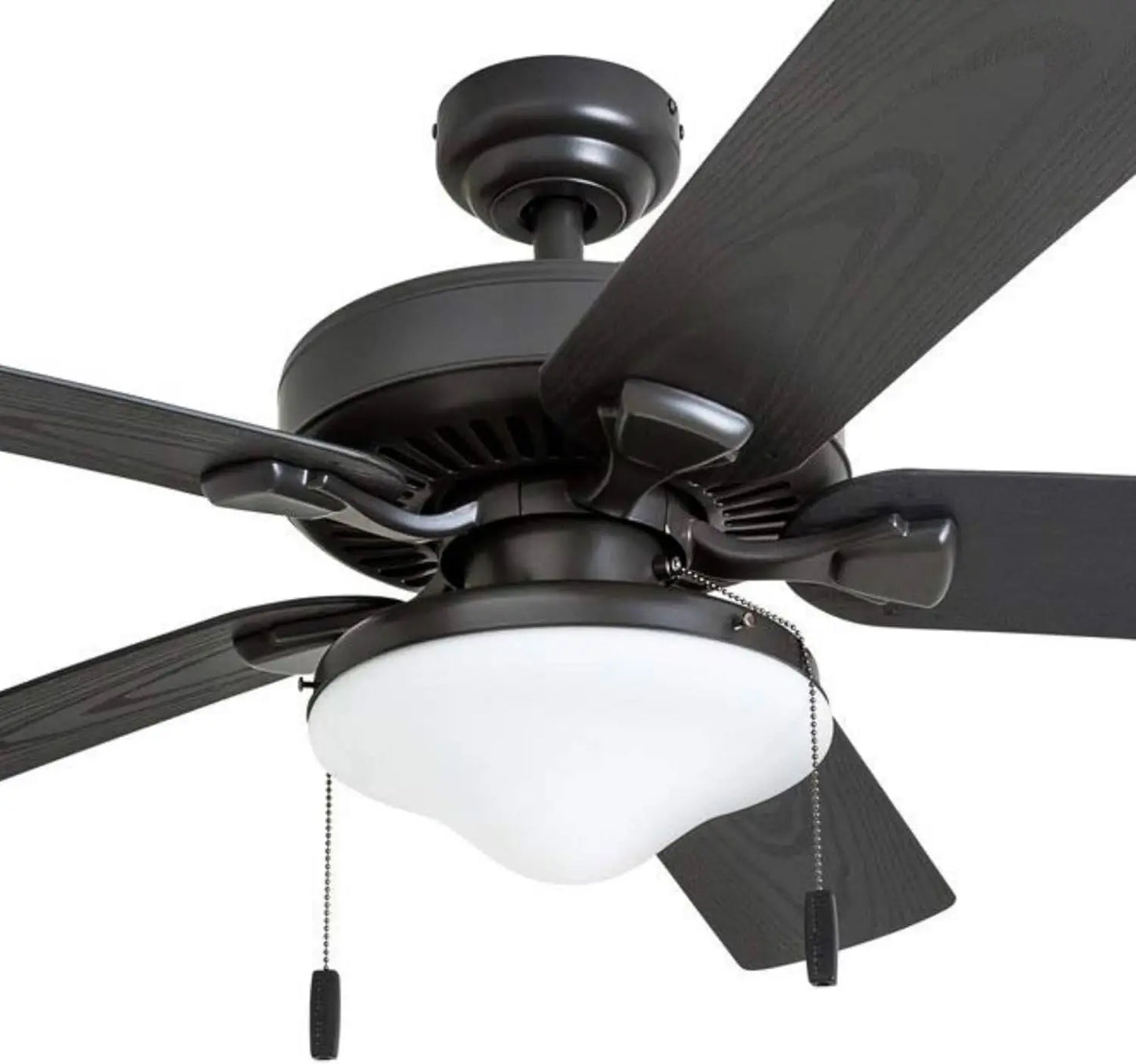 Honeywell Ceiling Fans Belmar, 52" Traditional Indoor Outdoor LED Ceiling Fan w/Light, Pull Chain