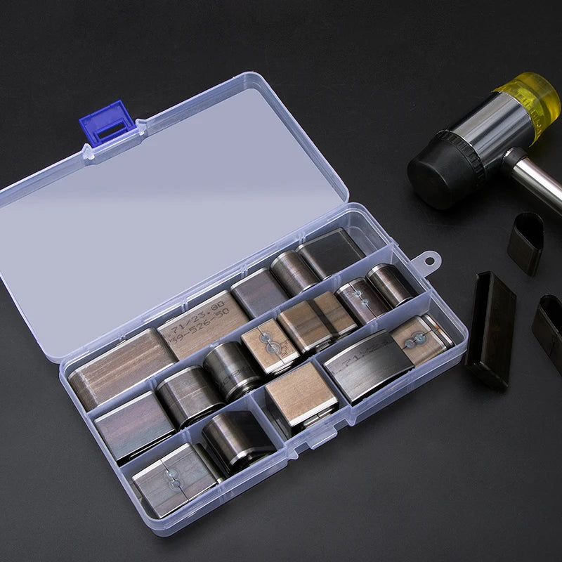 WUTA Sharp Hollow Punch Cutter Tool, Leather Punching Die Cutting Mold, Manual Craft 26/39/52/55 Kit