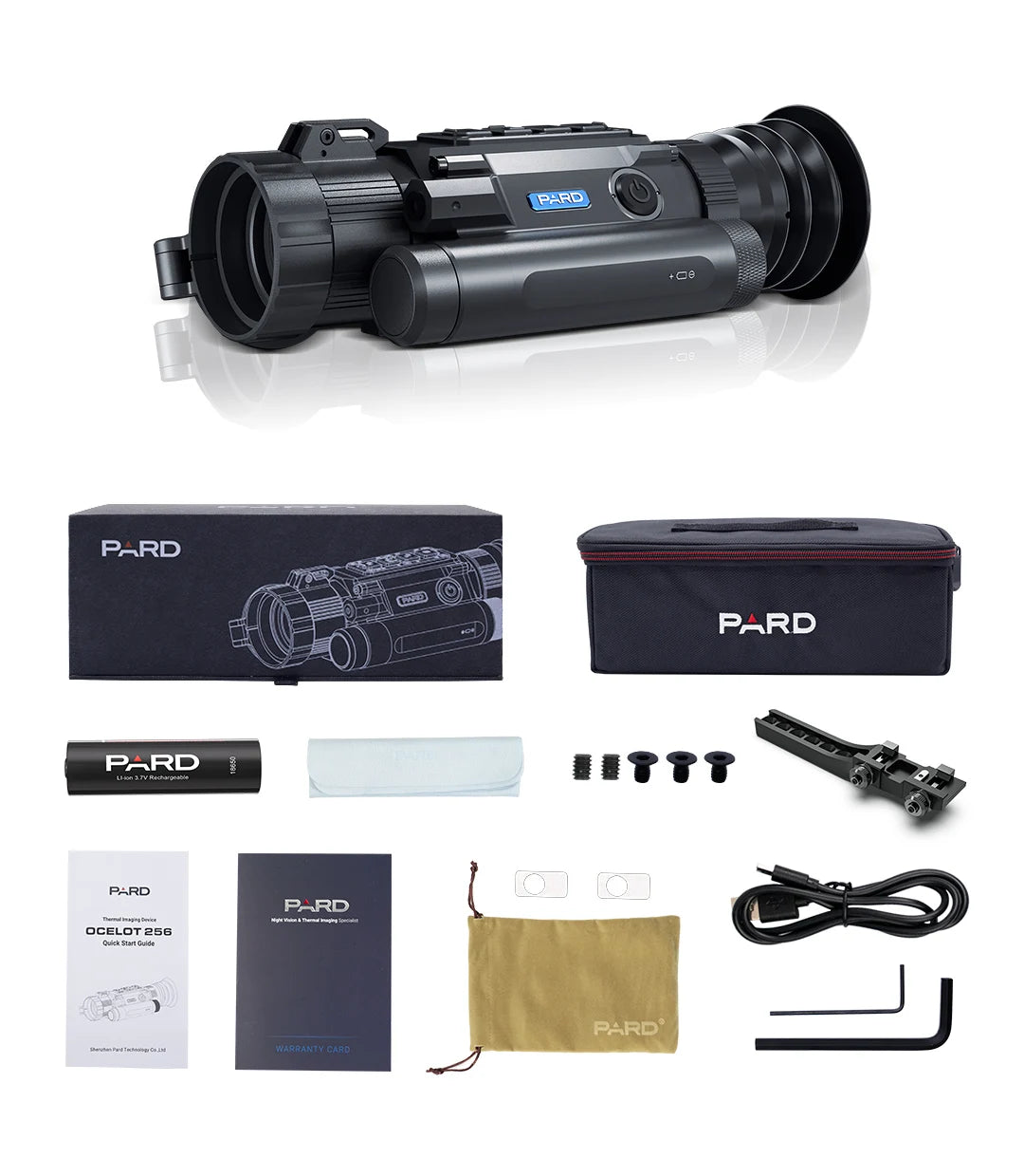 PARD Ocelot 256 Thermal Imaging Scope w/o Rangefinder 19mm lens Sensor 256*192 6000J Resistance WIFI