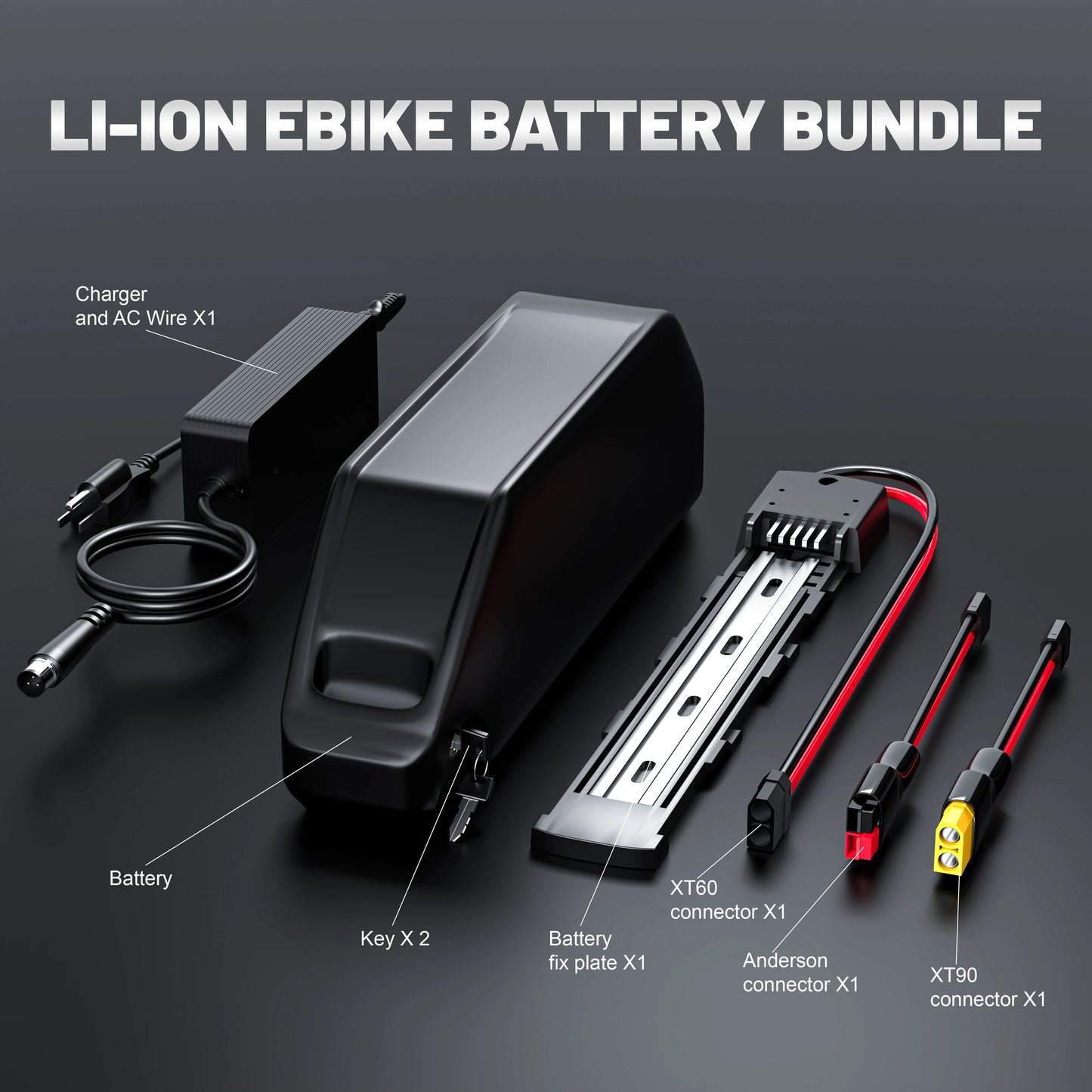 52V 20Ah Hailong EBike Battery  w/40A BMS SamSung 21700 50G Cells Lithium Electric Bicycle