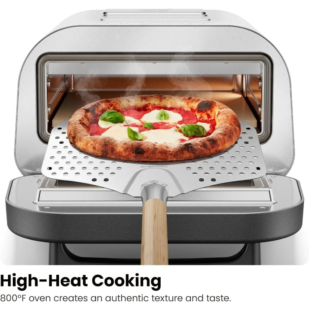 Countertop Electric Pizza Maker- Makes 12 Inch Pizzas in Minutes with 5 Touchscreen