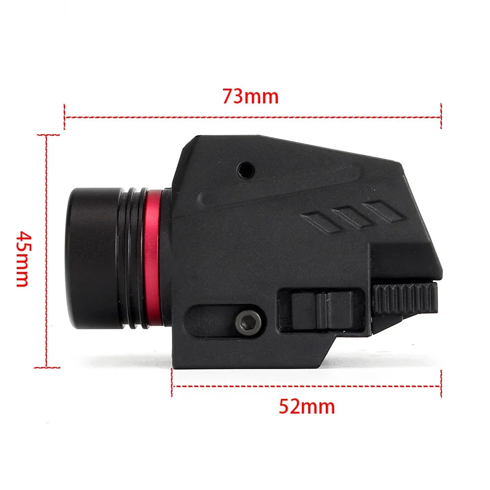 LED Weapon Gen Light Flashlight Red Dot Laser Sight Military Airsoft Pistol Gun Light for 20mm Rail