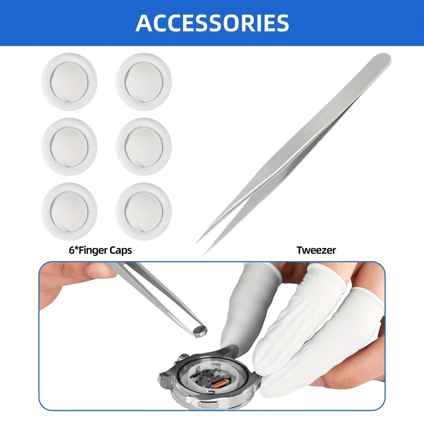 Watch Repair Kit, Professional Watch Repair Tool, Watch Battery Replacement Tool Kit 224 pcs