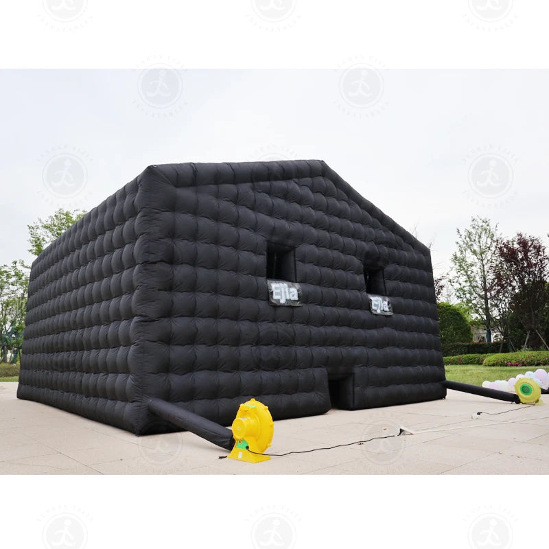 20ft-6m Large Black Nightclub Tent Inflatable Party Tent Inflatable Disco Nightclub Tent For Event