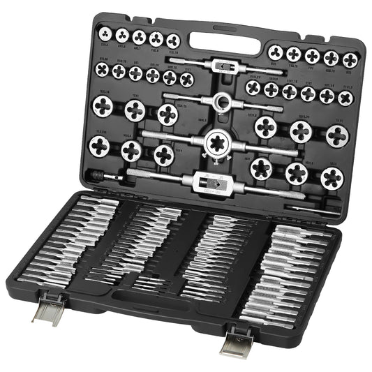 SucceBuy Tap and Die Set 40PCs 80PCs 116PCs Metric SAE Standard Bearing Steel Threading Tool