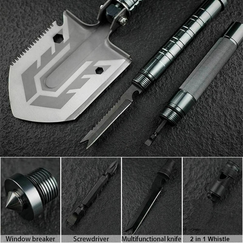 Outdoor Survival Shovel Portable Tactical Shovel Set Garden Multi-Tool Military Fold Up Shovel