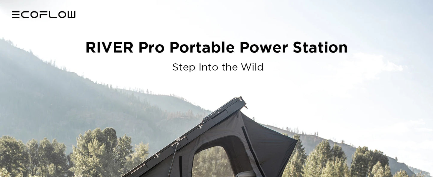 ECOFLOW RIVER Pro Portable Power Station 720Wh, Power Multiple Devices, Recharge 0-80% Within 1 Hour
