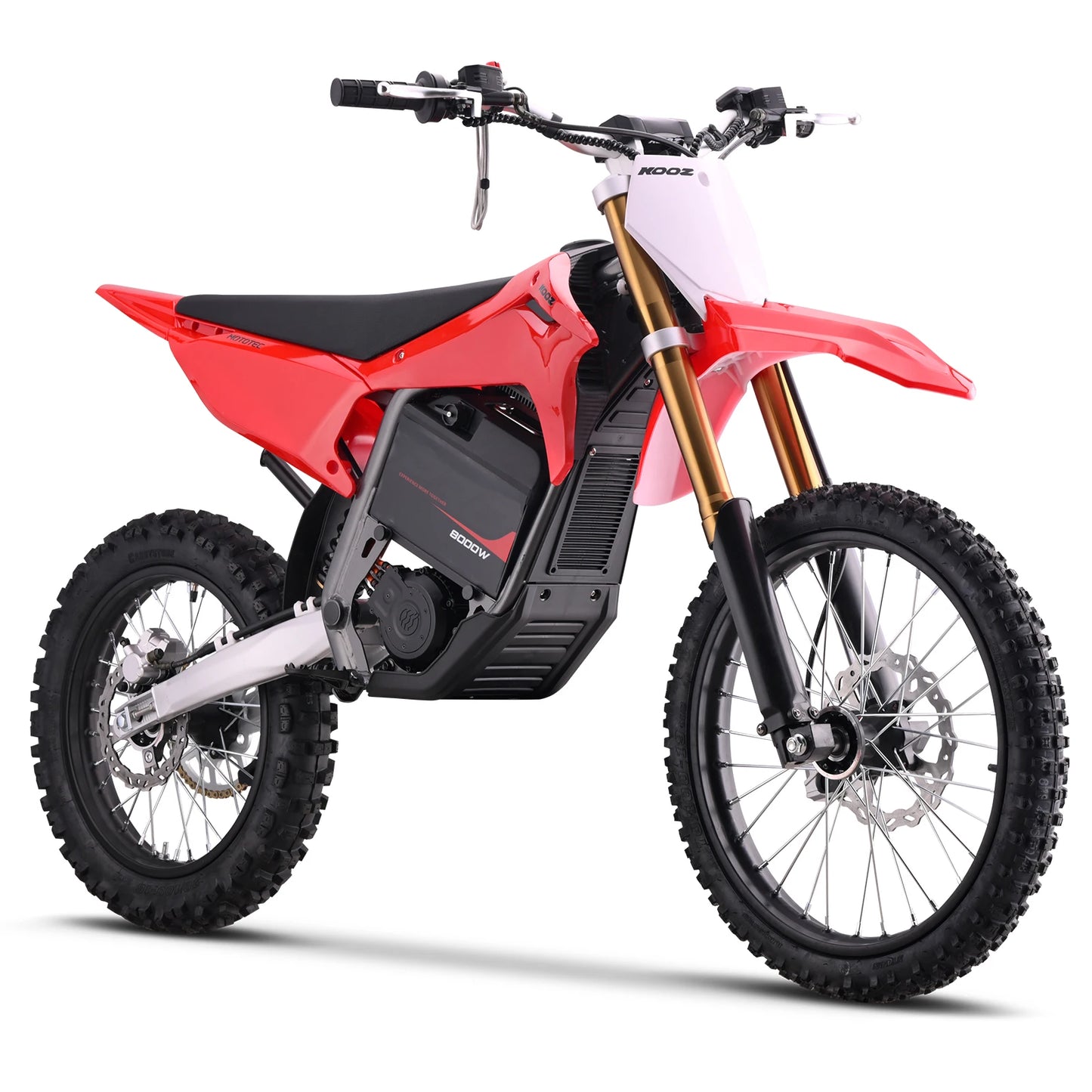 KOOZ HP131E-L 72V 8000W Pro Electric Dirt Bike 3 Speed Electric Motorcycle- 56 MPH w/19"/16" Tires.