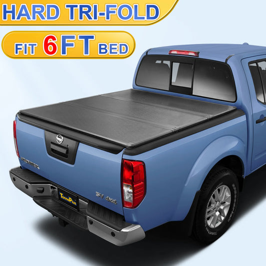 TonnePlus FRP Hard Tri-Fold Bed 2005-2024 Nissan Frontier & 2009-2012 Suzuki Equator 6ft Bed