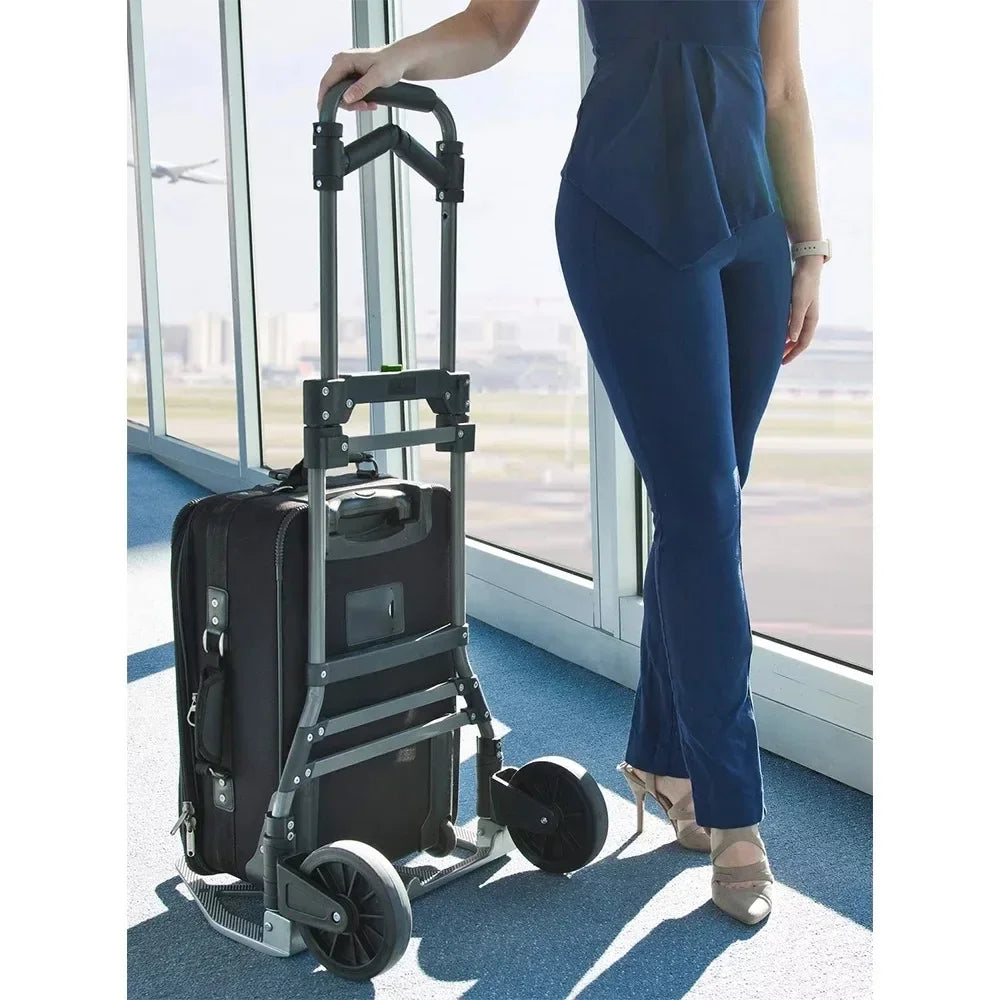 Liberty Industrial 250 lb. Folding Luggage Cart/Hand Truck with Handles