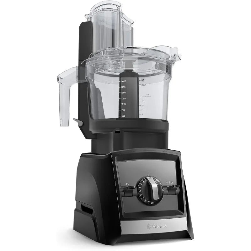 Vitamix 12-Cup Food Processor Attachment with SELF-DETECT™, Compatible with Ascent and Venturist Series, Black