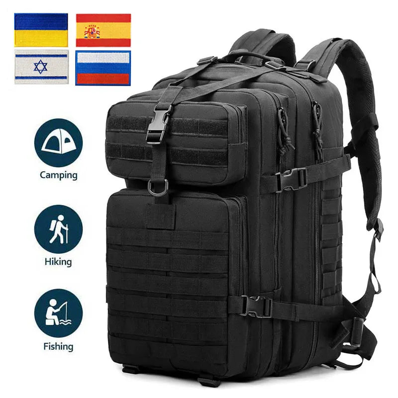 30L/50L Tactical Backpack Hiking Bag Waterproof Rucksacks Army Camping Trekking Hunting Bag