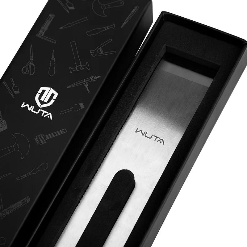 WUTA Design Professional Leather Thinning Knife Skiving, Round/Flat/Slanted Blade,Right/Left Handed