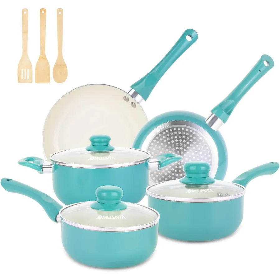 Pots and Pans Set Nonstick 11pcs Kitchen Cookware Sets Induction Cookware Ceramic