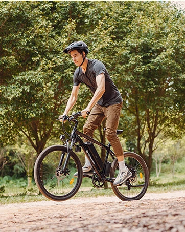 M10 Electric Bike Adult 500W, 26" Commuting Electric Mountain Bike 20MPH Max Range 55+ Mile