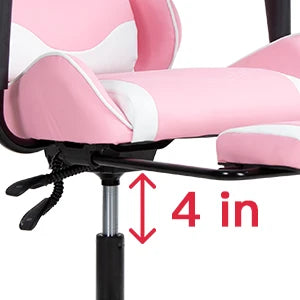 PC Gaming Chair Desk Ergonomic Office Executive High Back PU Leather Racing Computer w/ Lumbar