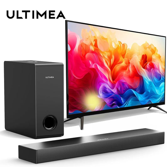 ULTIMEA 160W TV SoundBar 2.1 Bluetooth Speaker 5.3 Home Theater Sound System 3D Surround