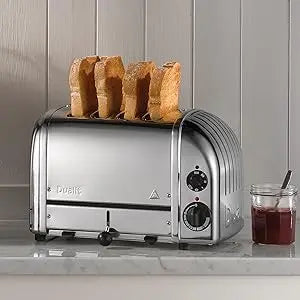 DUALIT 2 slice toaster, Chrome