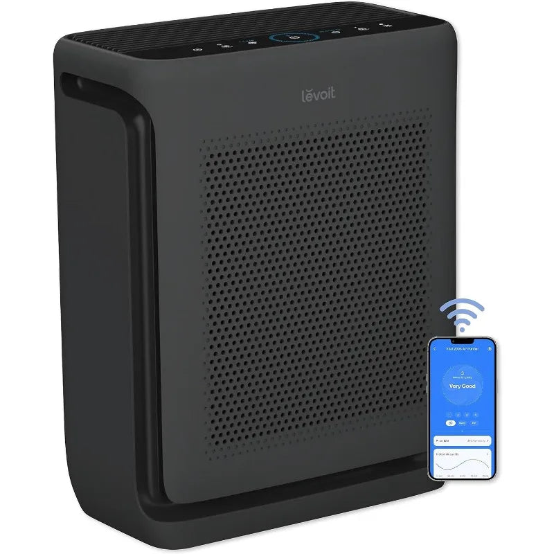 LEVOIT Air Purifiers/ Up to 1800 Ft² /1 Hr w/Washable Filter,Air Quality Monitor,Smart WiFi,Pet Hair