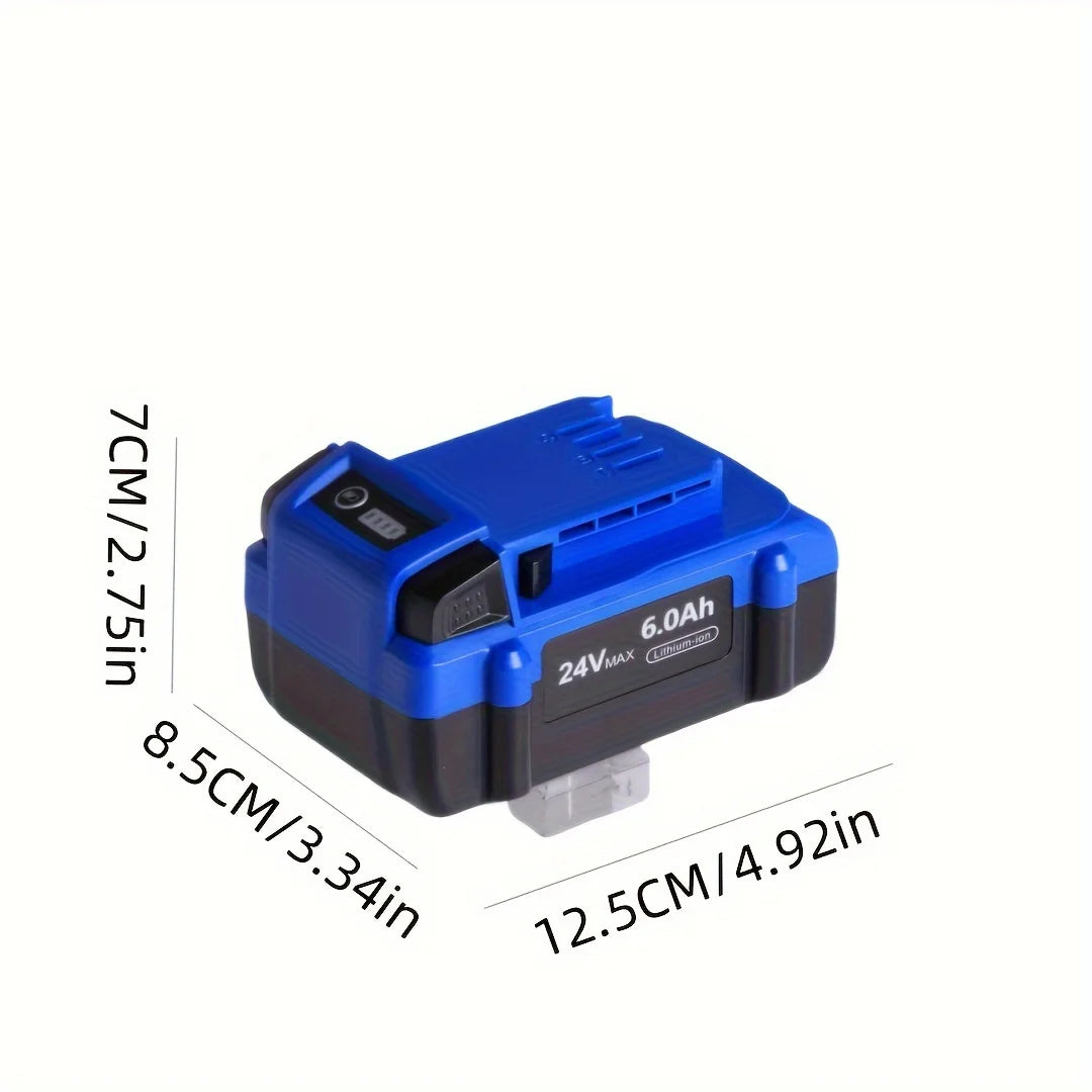 1Pack 6.0Ah Replace Battery For Kobalt 24V Battery Max KB624-03 Lithium Ion Cordless Tools Battery