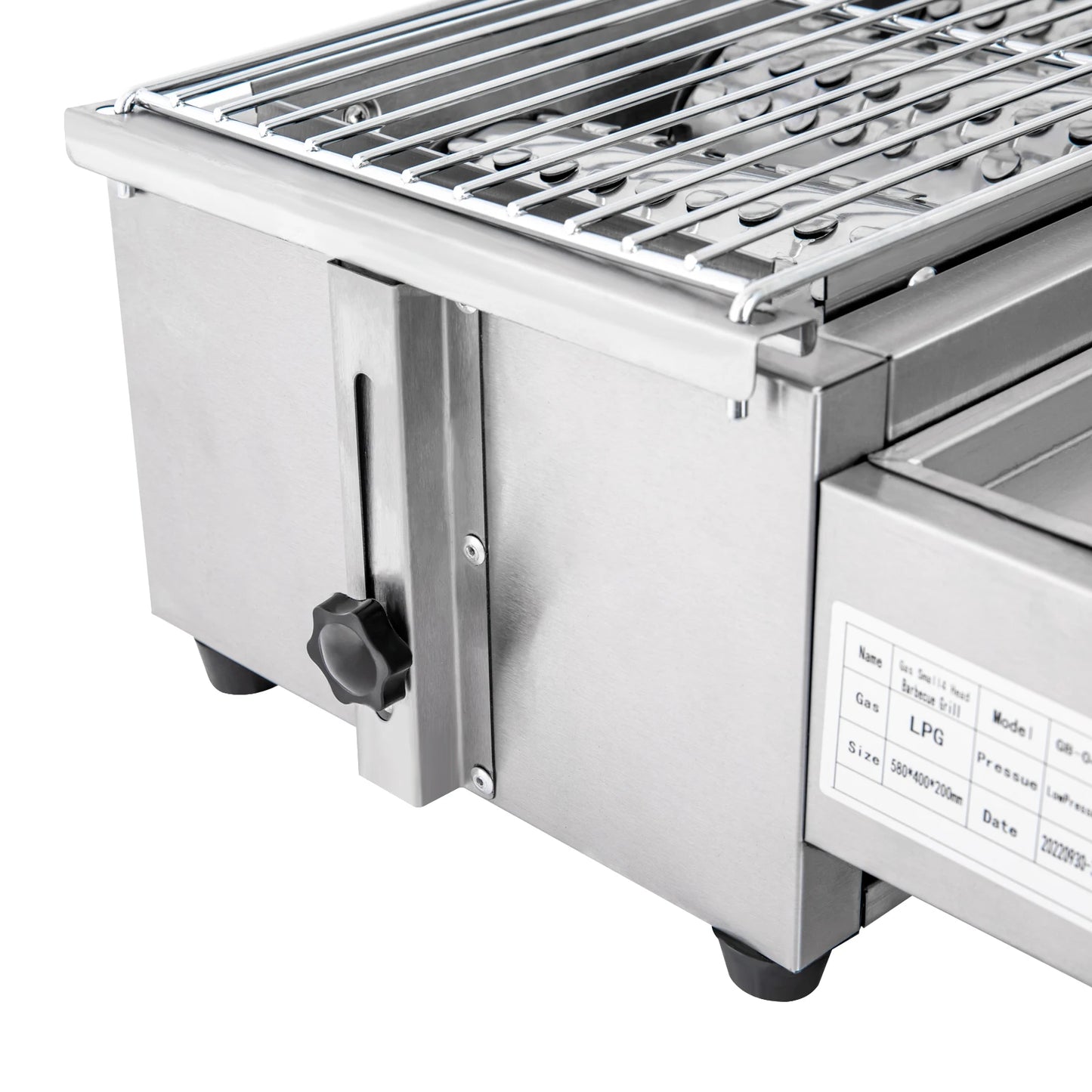 Outdoor Cooking Commercial Gas BBQ Grill W/ Stainless Steel Griddle 4 Burners