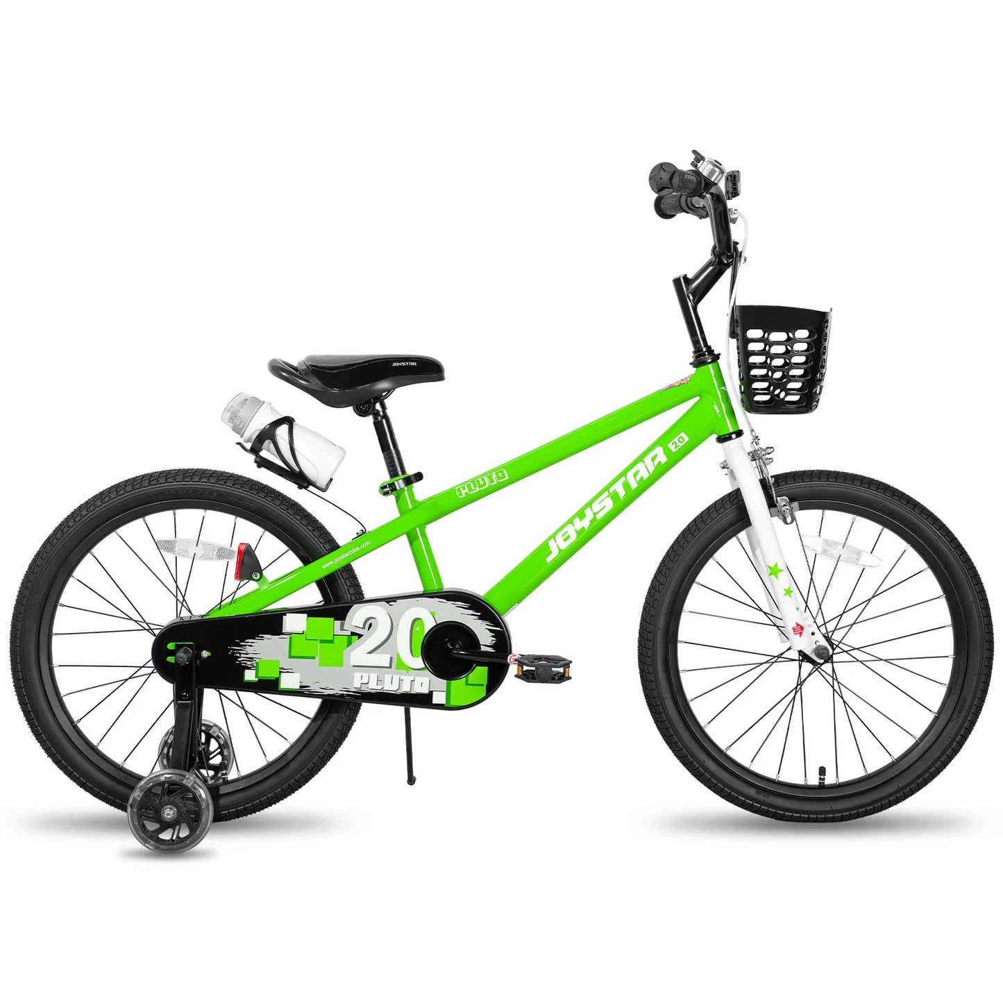 JOYSTAR 12 14 16 18 20 Inch Kids Bike with Light Up Training Wheels, Kids' Bicycle Age 3-12 Years