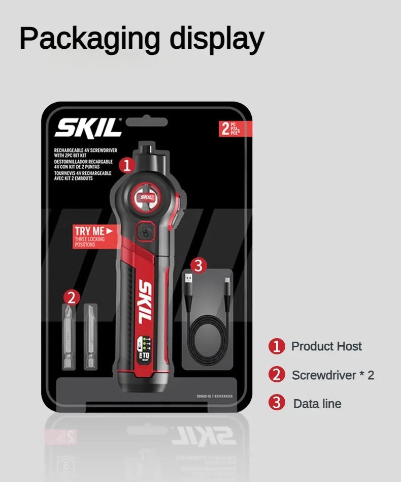 SKIL 5619 4V Mini Electrical Screwdriver Set Smart Scalable Cordless Electric Screw Driver Set