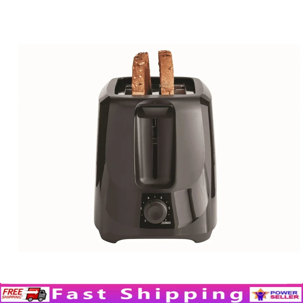 2-Slice Toaster with 6 Shade Settings Removable Crumb Tray Auto-Centering Guides Easy Cleanup