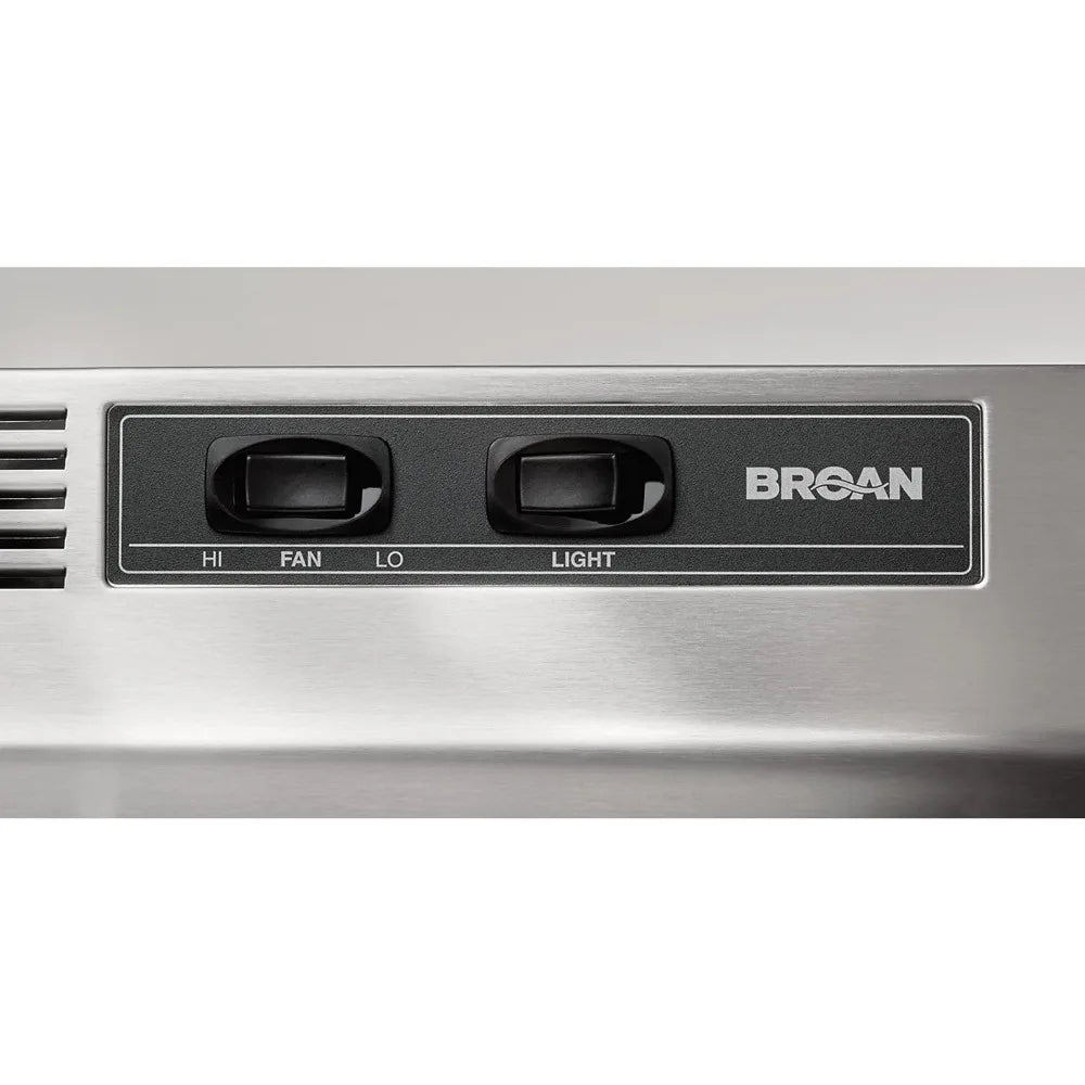 BROAN Non-Ducted Range Hood Insert/Light, Exhaust Fan/Under Cabinet, 36-Inch, Stainless Steel