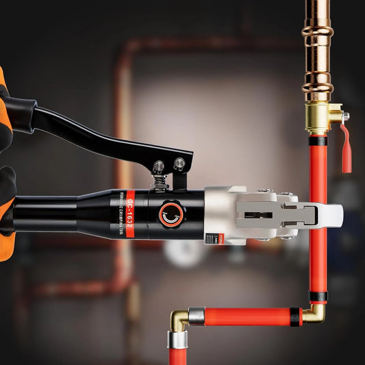 Hydraulic Copper Pipe Tube Fittings Crimping Tool/1/2,3/4,1" Dies/ F877 Stainless/PEX Press/Copper