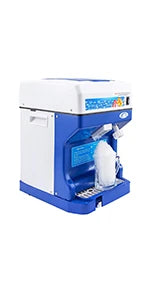 VEVOR COMMERCIAL 110V Shaved Ice/250W Snow Cone Maker Tabletop w/Adjustable Ice Texture|265LBs/hr