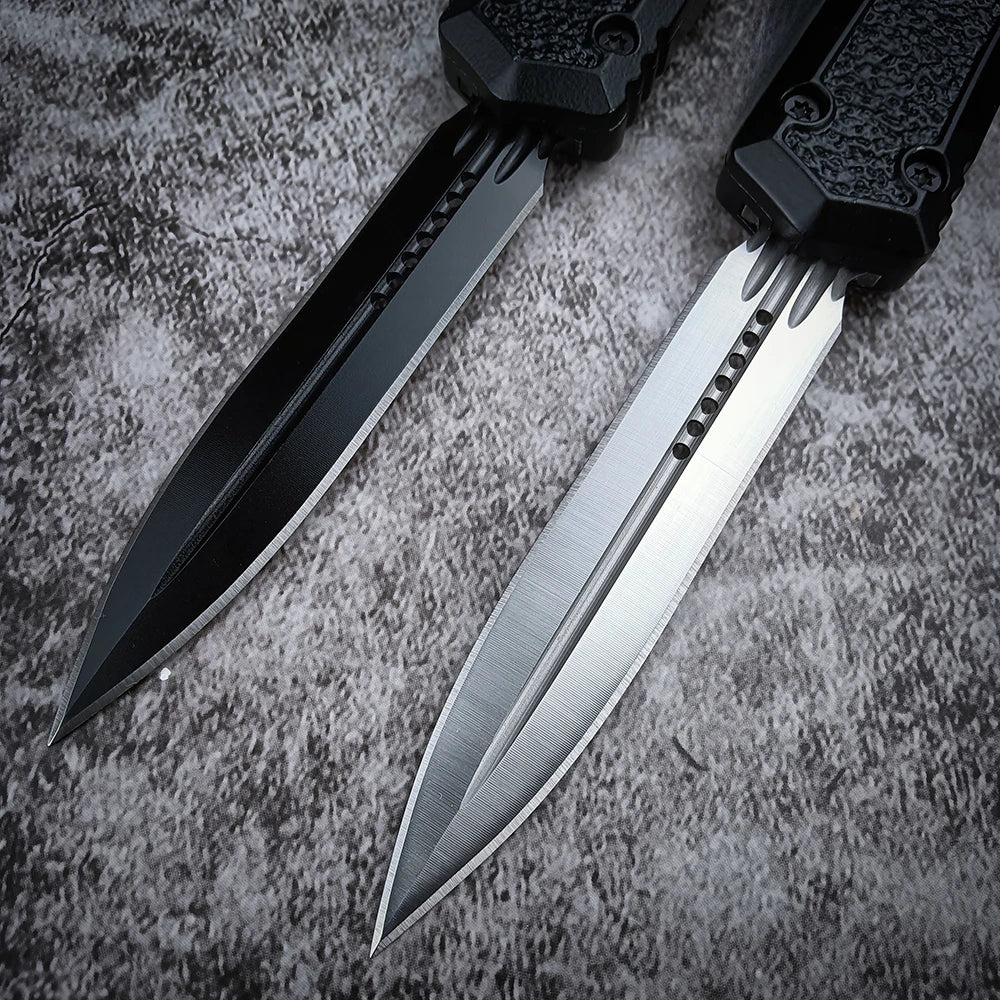 Tactical Pocket Utility Carry 440C Blade Self-defense Hunting Sharp Knife Aluminum Alloy Handle