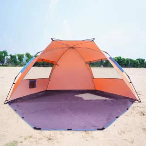 Oileus Beach tent sunshade - portable beach sunshade quick-opening tent