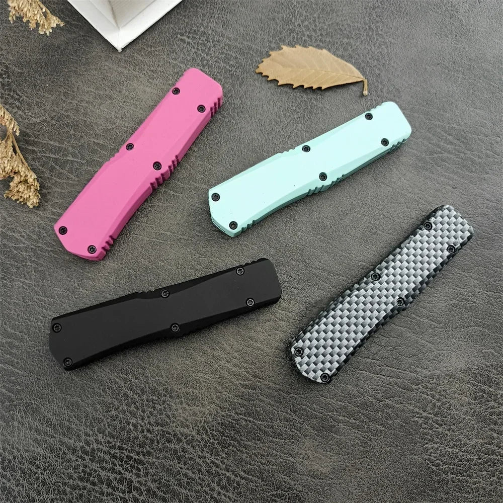 440C Blade Mini A07 Pocket Folding Knife Sharp /Survival EDC Tools Zinc Alloy Handles