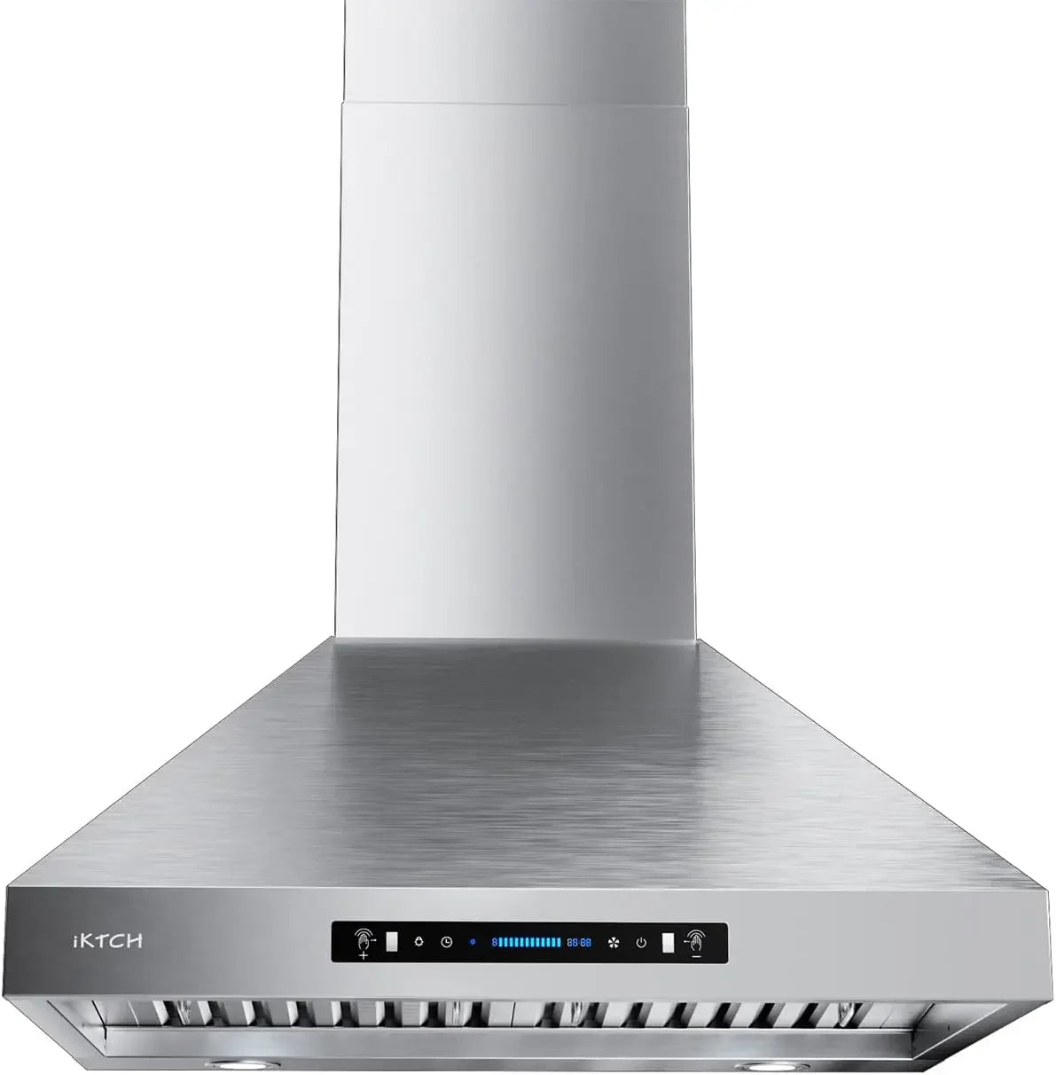 IKTCH 36-inch Wall Mount Range Hood 900 CFM Ducted/Ductless, Kitchen Chimney Vent Stainless Steel