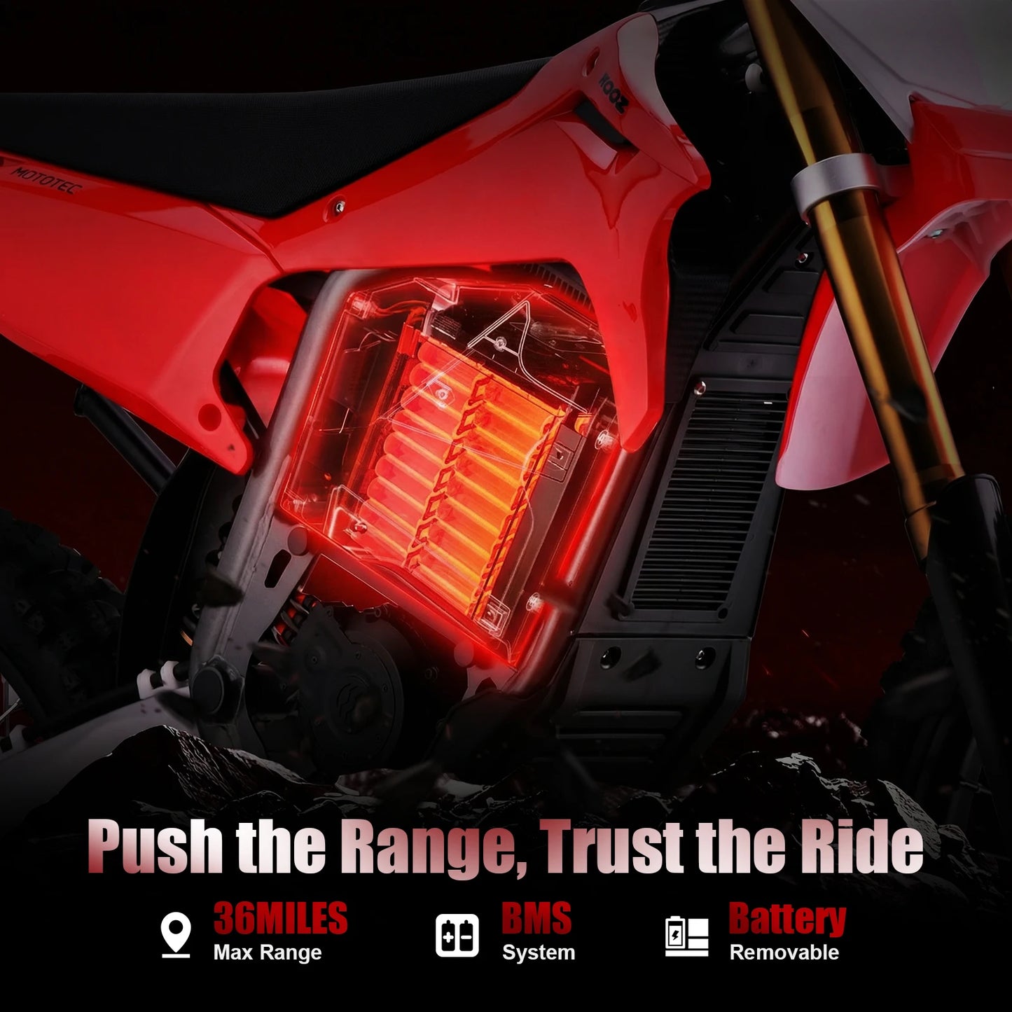 KOOZ HP131E-L 72V 8000W Pro Electric Dirt Bike 3 Speed Electric Motorcycle- 56 MPH w/19"/16" Tires.