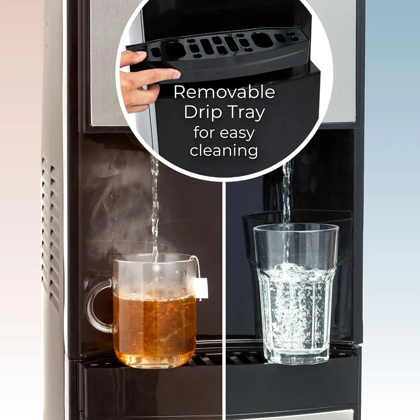 Retro Bottom Load Water Cooler Dispenser Hot/Cold, or Room-Temperature Water - Holds 3 or 5 Gallon