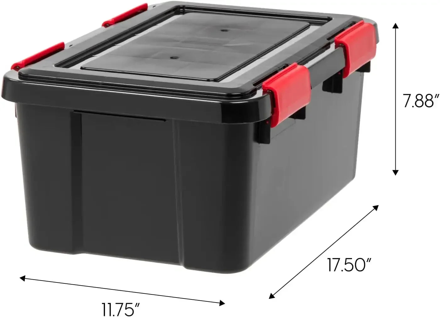 IRIS USA 6 Pack ,19 Quart Plastic Storage Box w/ Durable Lid & Seal/Latching Buckles, Weathertight