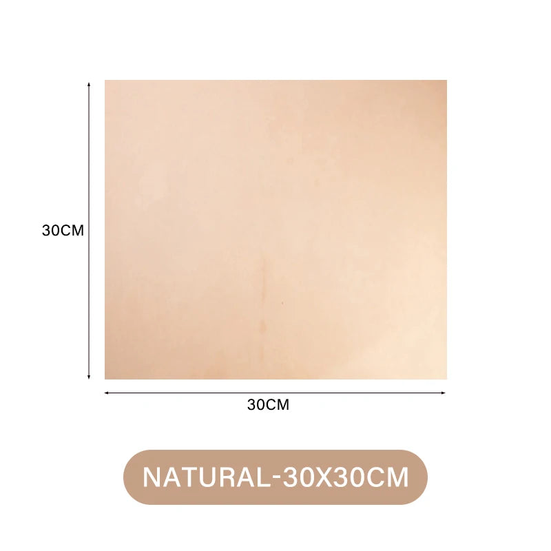 WUTA Full Grain Natural Vegetable Tanned Cowhide DIY Pre-cut Vachetta Leather Genuine Leather Craft