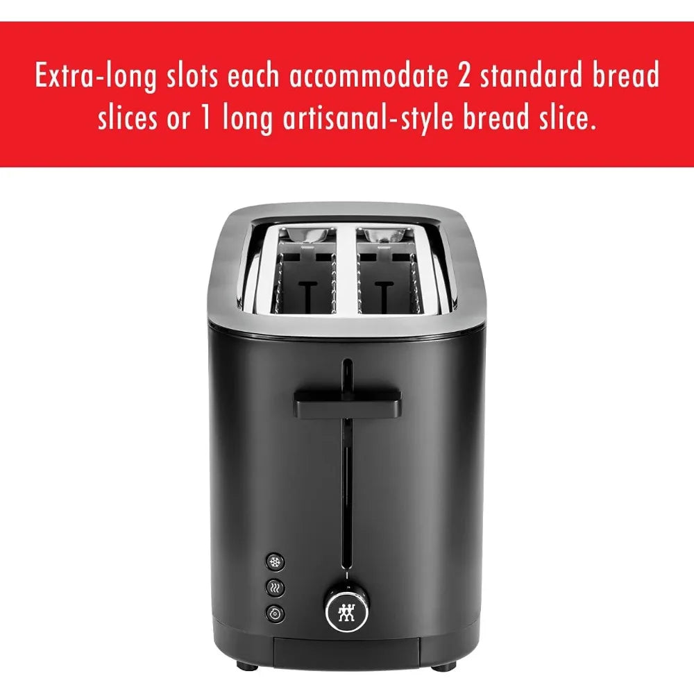 2 Long Slot Toaster, 4 Slices with Extra Wide 1.5" Slots for Bagels, 7 Toast Settings/Even Toasting