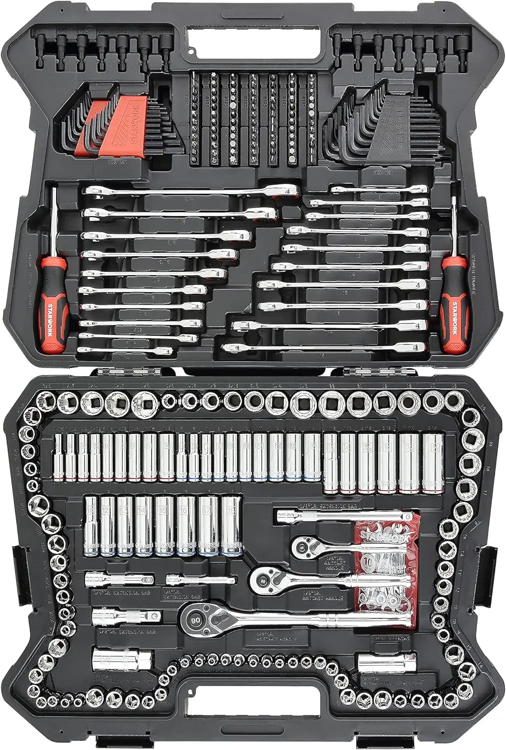 TRUE MECHANIC™ 303-Piece Mechanics Tool Set and Socket Set, Professional, SAE/Metric