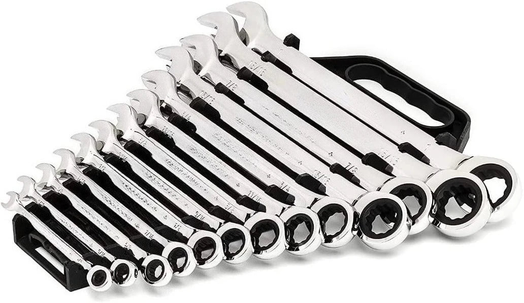 13 Piece 12 Point Ratcheting Combination Wrench Set SAE | 9312