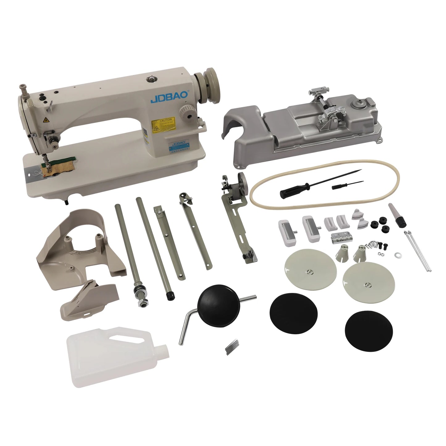 JDBAO 110V 500W Industrial Sewing Machine 200-6500 RPM Clutch Motor Adjustable Stitch Length