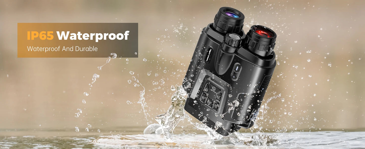 Night Vision Binoculars 4K Infrared 5000mAH Rechargeable 8X Digital Zoom 600 Meters Darkness Goggles