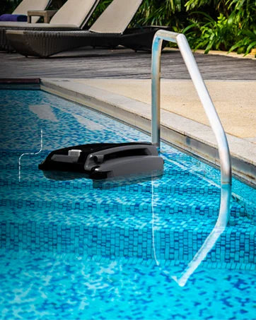 Solar Powered Automatic Robotic Pool Surface Skimmer Cleaner with 30-Hour Continuous Battery Power