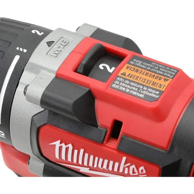 MMilwaukee 2801-21P M18 18-Volt Lithium-Ion Compact Brushless Cordless 1/2 in. Drill/Driver Kit