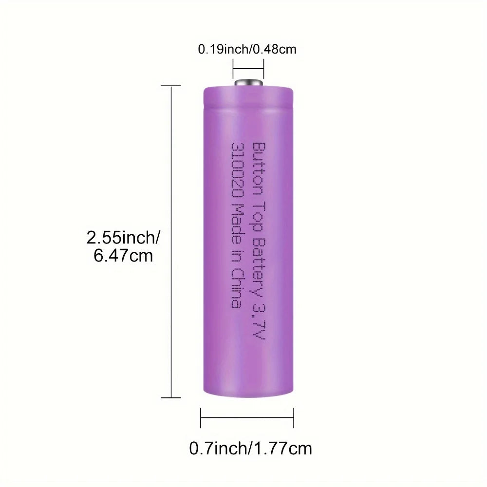 Skywolfeye 8 Pack 3.7V 2000mAh Rechargeable Battery Long Lasting Lithium Li-ion