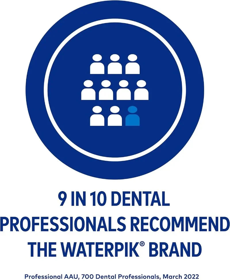 Waterpik ION Professional Cordless Water Flosser Teeth Cleaner Rechargeable, White or Black, 1 Count