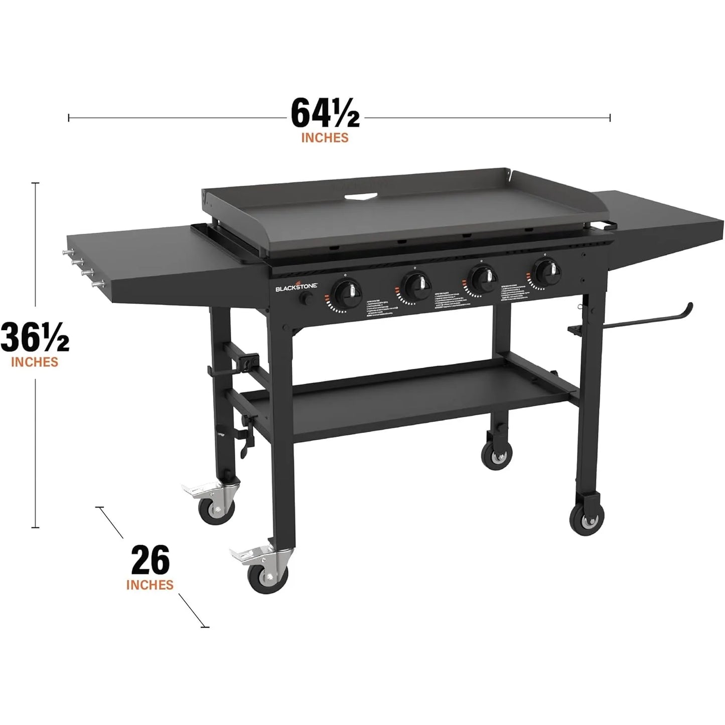 BLACKSTONE 36 Inch Gas Griddle, 4 Burner Flat Top, Propane Fuelled Restaurant Professional 36”