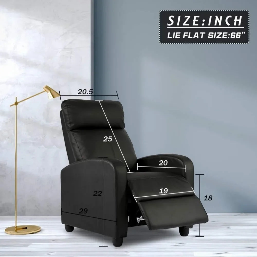 Recliner Chair for Living Room w/Massage Feature